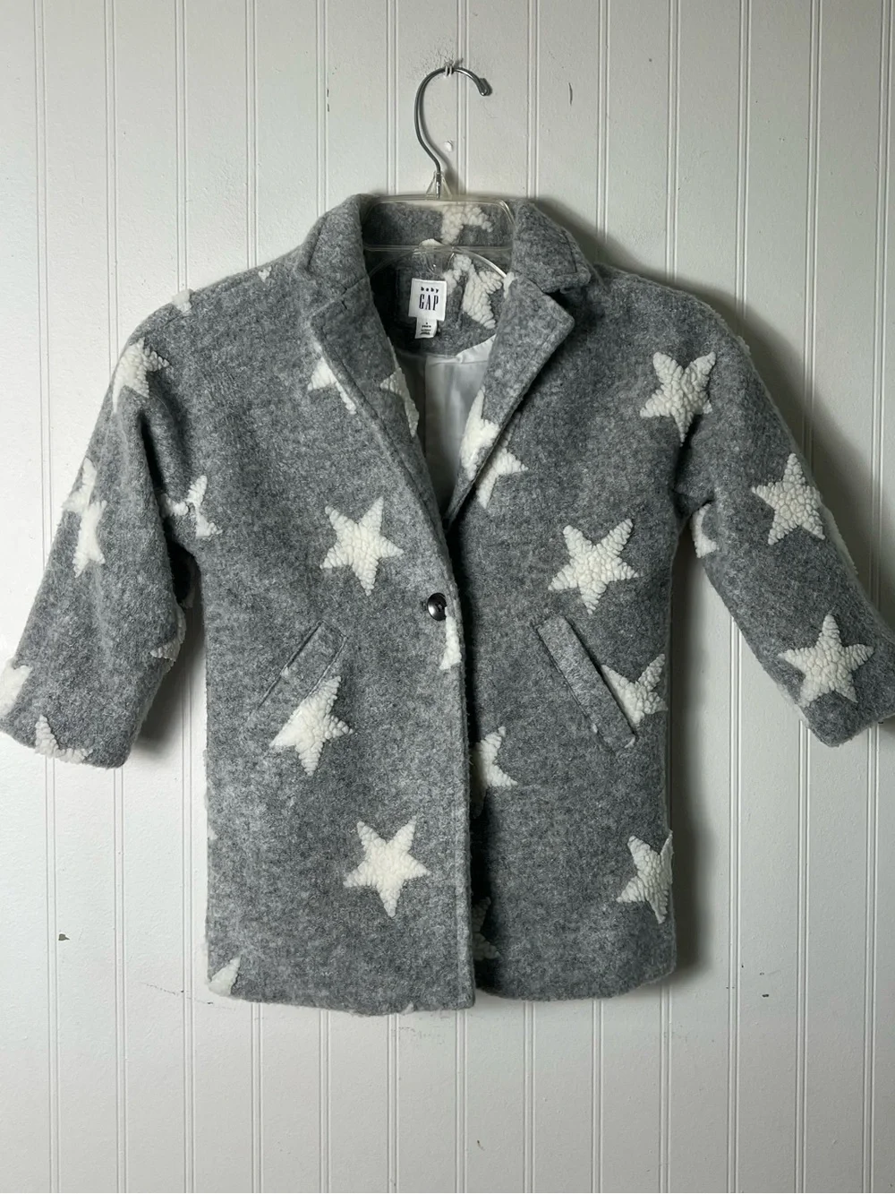 GAP Kids Toddler 4 Star Coat Textured Boucle